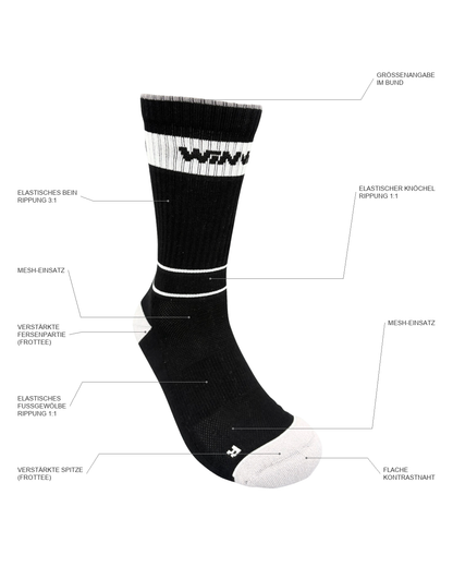 Performance CREW-Tennissocke "Speed Court PRO" | Unisex