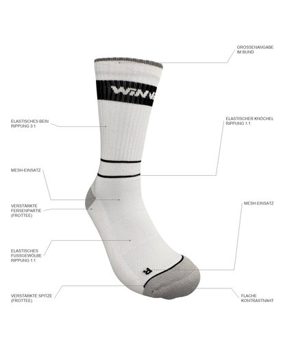 Performance CREW-Tennissocke "Speed Court PRO" | Unisex