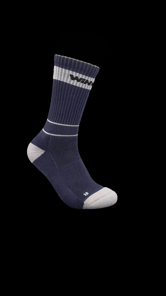 CREW Premium Tennissocken Unisex | Sportsocken mit Polsterung, atmungsaktiv