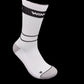 CREW Performance Tennissocke Unisex weiss | Sportsocken mit Polsterung, atmungsaktiv